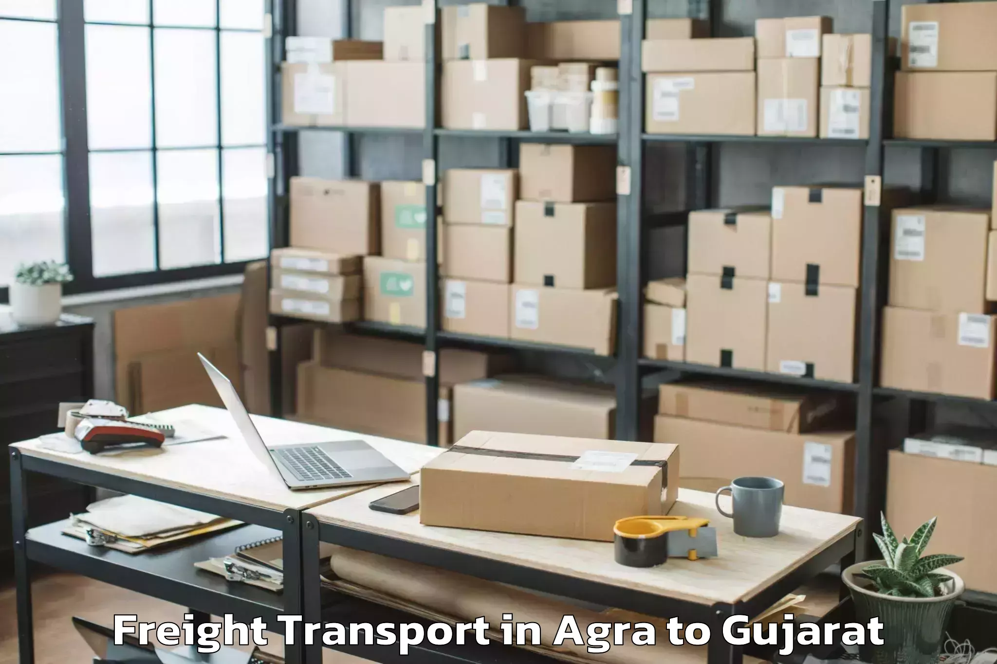 Reliable Agra to Jetpur Freight Transport